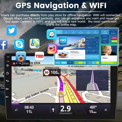 Autoradio 9"  Sistema Android 14 ultima versione 2025