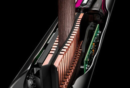 Dyson Piastra Capelli Senza Filo Corrale Nero-nichel/fucsia
