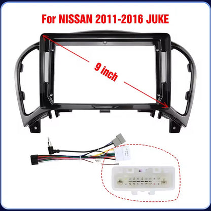 NISSAN JUKE  2011 - 2016 Autoradio 4/64 GB 9 pollici + Adattatore 9" + Canbus Box + Cablaggio Originale