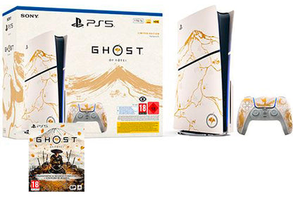 PS5 Console 1TB Ghost Of Yotei Gold Limited Edition White Slim ITA
