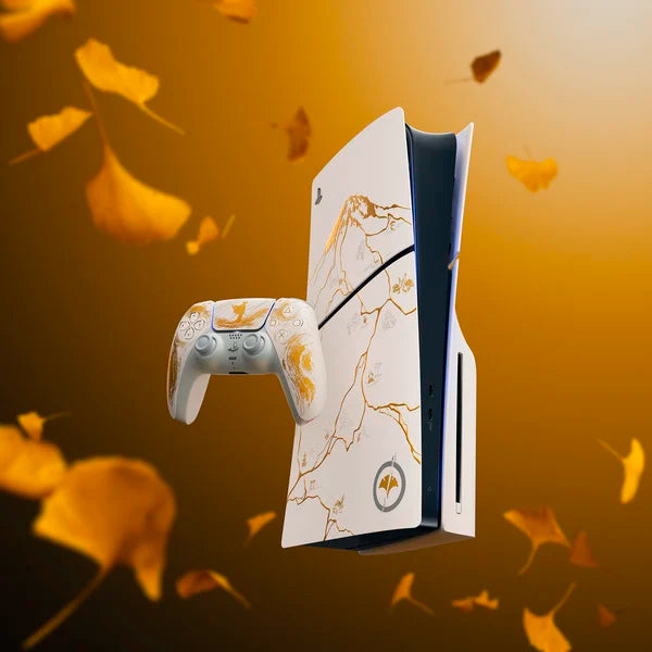 PS5 Console 1TB Ghost Of Yotei Gold Limited Edition White Slim ITA