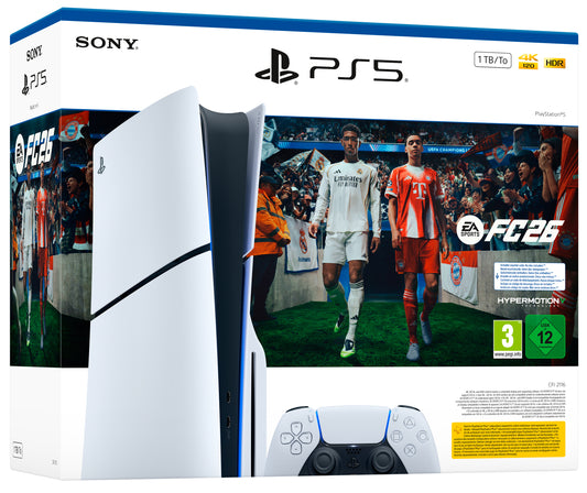 PS5 Console 1TB Standard Edition E Chassis White + FC 26 ITA