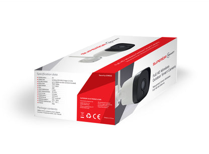 Superior Security Camera Esterno IP66 FHD WiFi Alexa Google SmartLife
