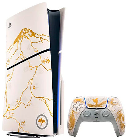 PS5 Console 1TB Ghost Of Yotei Gold Limited Edition White Slim ITA